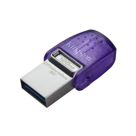 KINGSTON Pendrive, 128GB, USB 3.2, USB/USB-C, KINGSTON "DT MicroDuo 3C"