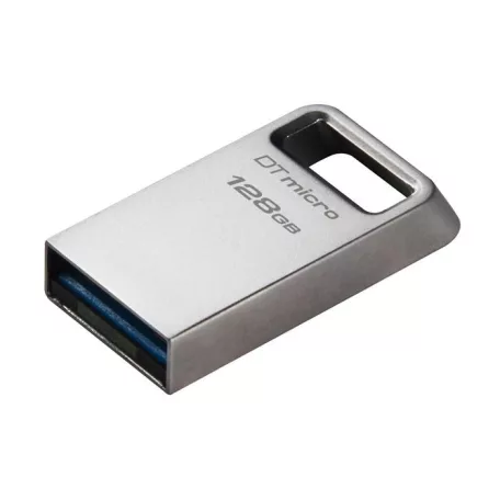 KINGSTON Pendrive, 128GB, USB 3.2, 200MB, fém, KINGSTON "DT Micro Gen2"