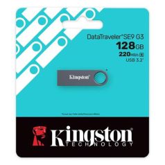   KINGSTON Pendrive, 128GB, USB 3.2 Gen1, KINGSTON "DataTraveler SE9 G3", fém ház