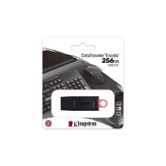   KINGSTON Pendrive, 256GB, USB 3.2, KINGSTON "DataTraveler Exodia", fekete-rózsaszín