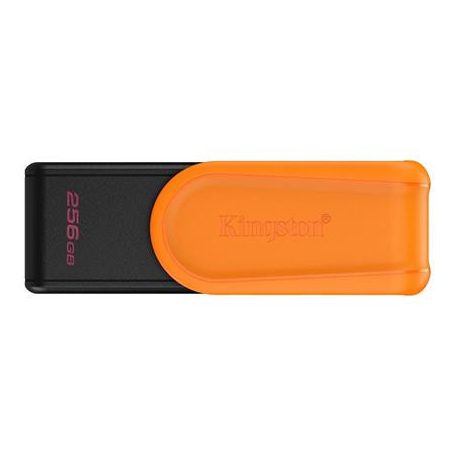 KINGSTON Pendrive, 256GB, USB 3.2 Gen1, KINGSTON "DataTraveler Exodia S", fekete-narancs