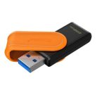 KINGSTON Pendrive, 256GB, USB 3.2 Gen1, KINGSTON "DataTraveler Exodia S", fekete-narancs