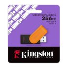 KINGSTON Pendrive, 256GB, USB 3.2 Gen1, KINGSTON "DataTraveler Exodia S", fekete-narancs