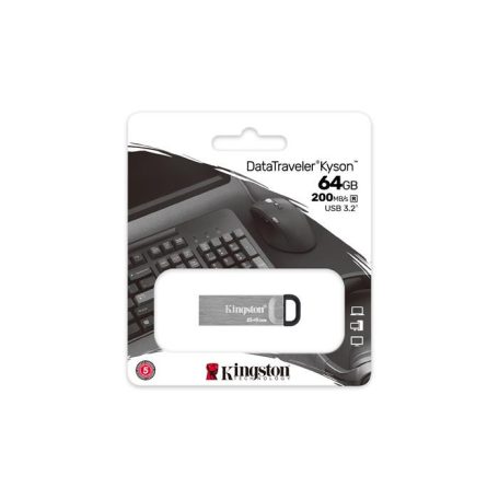 KINGSTON Pendrive, 64GB, USB 3.2, KINGSTON "DataTraveler Kyson"