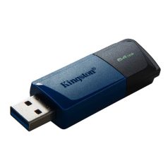   KINGSTON Pendrive, 64GB, USB 3.2, KINGSTON "Exodia M", fekete-kék