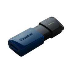   KINGSTON Pendrive, 64GB, USB 3.2, KINGSTON "Exodia M", fekete-kék