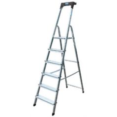   KRAUSE Állólétra, 8 lépcsőfokos, alumínium, KRAUSE "Safety"