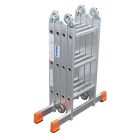 KRAUSE Csuklós létra, univerzális, 4x3 lépcsőfok, alumínium, KRAUSE "MultiMatic"