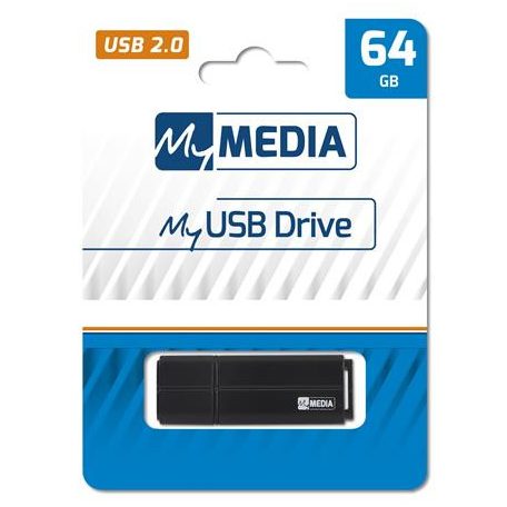 MYMEDIA Pendrive, 64GB, USB 2.0, MYMEDIA (by VERBATIM)