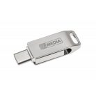 MYMEDIA Pendrive, 128GB, USB 3.2 Gen1 + USB-C, alumínium ház, MYMEDIA "Dual" (by VERBATIM)