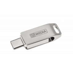   MYMEDIA Pendrive, 128GB, USB 3.2 Gen1 + USB-C, alumínium ház, MYMEDIA "Dual" (by VERBATIM)