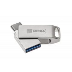   MYMEDIA Pendrive, 16GB, USB 3.2 Gen1 + USB-C, alumínium ház, MYMEDIA "Dual" (by VERBATIM)