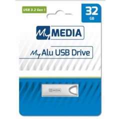   MYMEDIA Pendrive, 32GB, USB 3.2 Gen1, alumínium ház, MYMEDIA "Alu" (by VERBATIM)