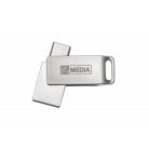 MYMEDIA Pendrive, 32GB, USB 3.2 Gen1 + USB-C, alumínium ház, MYMEDIA "Dual" (by VERBATIM)