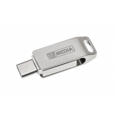 MYMEDIA Pendrive, 64GB, USB 3.2 Gen1 + USB-C, alumínium ház, MYMEDIA "Dual" (by VERBATIM)