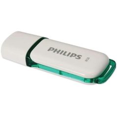   PHILIPS Pendrive, 8GB, USB 2.0, PHILIPS "Snow", fehér