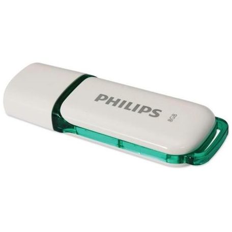 PHILIPS Pendrive, 8GB, USB 2.0, PHILIPS "Snow", fehér