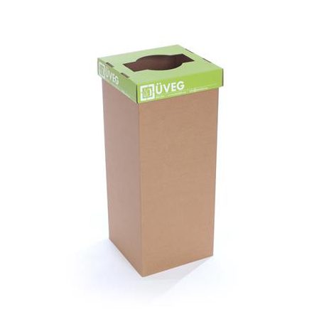 RECOBIN Szelektív hulladékgyűjtő, újrahasznosított, 50 l, RECOBIN "Office", zöld