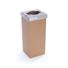   RECOBIN Szelektív hulladékgyűjtő, újrahasznosított, 50 l, RECOBIN "Office", szürke