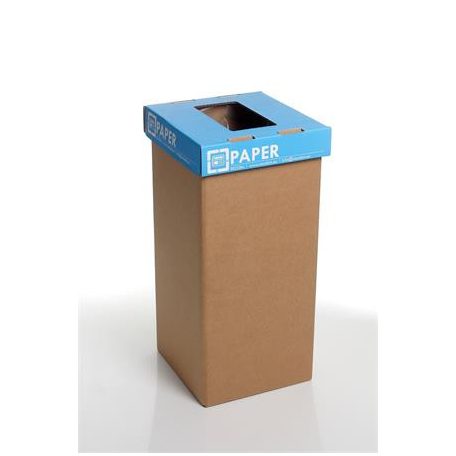 RECOBIN Szelektív hulladékgyűjtő, újrahasznosított, angol felirat, 20 l, RECOBIN "Mini", kék