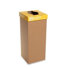   RECOBIN Szelektív hulladékgyűjtő, újrahasznosított, szlovák felirat, 50 l, RECOBIN "Office", sárga