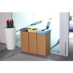   RECOBIN Szelektív hulladékgyűjtő, újrahasznosított, szlovák felirat, 50 l, RECOBIN "Office", sárga