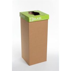   RECOBIN Szelektív hulladékgyűjtő, újrahasznosított, angol felirat, 50 l, RECOBIN "Office", zöld