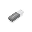 VERBATIM Pendrive, 128GB, USB 2.0, VERBATIM "Databar", szürke