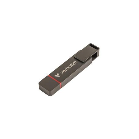 VERBATIM Pendrive, 128GB, USB-A/C 3.2 Gen1, VERBATIM "Dual QuickStick", fekete