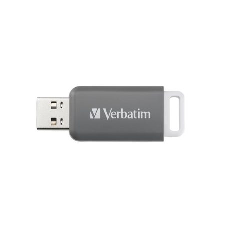 VERBATIM Pendrive, 128GB, USB 2.0, VERBATIM "Databar", szürke