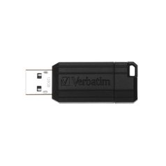   VERBATIM Pendrive, 128GB, USB 2.0, 10/4MB/sec, VERBATIM "PinStripe", fekete