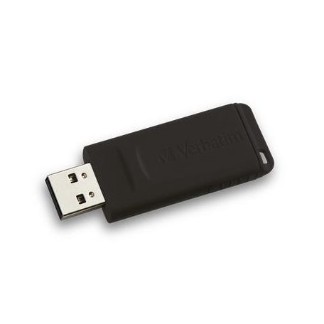 VERBATIM Pendrive, 16GB, USB 2.0, VERBATIM "Slider", fekete