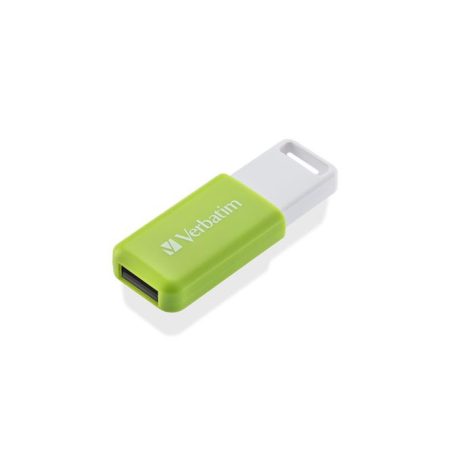 VERBATIM Pendrive, 32GB, USB 2.0, VERBATIM "Databar", zöld