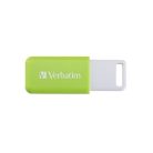 VERBATIM Pendrive, 32GB, USB 2.0, VERBATIM "Databar", zöld