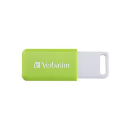 VERBATIM Pendrive, 32GB, USB 2.0, VERBATIM "Databar", zöld