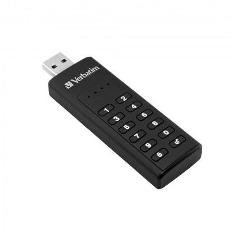 VERBATIM Pendrive, 32GB, USB 3.2, titkosítás, 160/130Mb/s, VERBATIM "Keypad Secure"