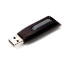VERBATIM Pendrive, 32GB, USB 3.2, 60/12MB/s, VERBATIM "V3", fekete-szürke