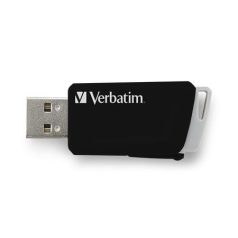   VERBATIM Pendrive, 32GB, USB 3.2, 80/25MB/sec, VERBATIM "Store n Click", fekete
