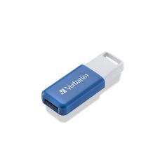   VERBATIM Pendrive, 64GB, USB 2.0, VERBATIM "Databar", kék