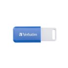 VERBATIM Pendrive, 64GB, USB 2.0, VERBATIM "Databar", kék