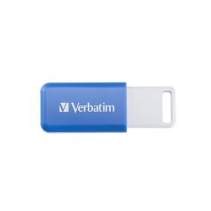   VERBATIM Pendrive, 64GB, USB 2.0, VERBATIM "Databar", kék
