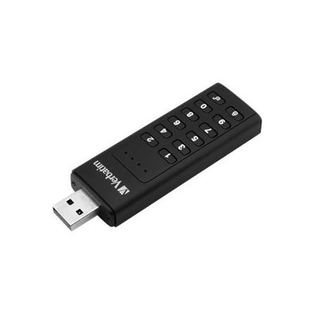 VERBATIM Pendrive, 64GB, USB 3.2, titkosítás, 160/130Mb/s, VERBATIM "Keypad Secure"