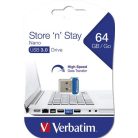 VERBATIM Pendrive, 64GB, USB 3.2, 80/25MB/s, VERBATIM "Nano"