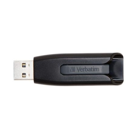 VERBATIM Pendrive, 64GB, USB 3.2, 80/25 MB/s, VERBATIM "V3", fekete-szürke