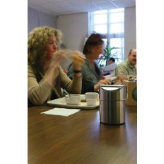   VEPA BINS Billenős szemetes, 1,5 l, rozsdamentes acél, asztali, VEPA BINS, ezüst