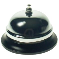 WEDO Asztali csengő, kerek, fekete