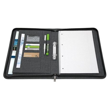 WEDO Konferencia mappa, A4, poliészter, 2 gyűrűs, WEDO "College", szürke