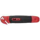 WEDO Univerzális kés, 18 mm, fóliavágóval, WEDO, "Safety" piros/fekete