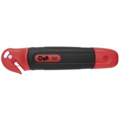   WEDO Univerzális kés, 18 mm, fóliavágóval, WEDO, "Safety" piros/fekete