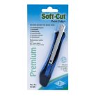 WEDO Univerzális kés, 9 mm, WEDO "Soft-cut", kék/fekete